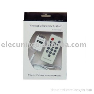 FM Transmitter with Remote Control for iPod